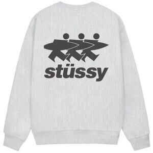 •NWT• STÜSSY SurfWalk Ash Heather Crewneck Sweater • Size 2XL